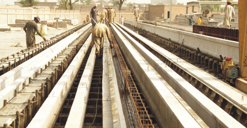 Roofing with P.C Girders & Slabs
