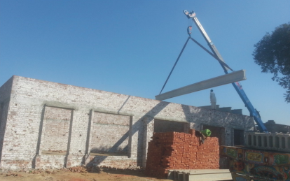 Roofing with P.C Girders & Slabs
