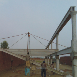 Roofing with P.C Girders & Slabs