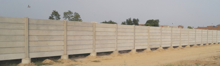 Boundary Marking with P.C Wall Members