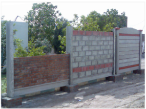 Boundary Marking with P.C Wall Members