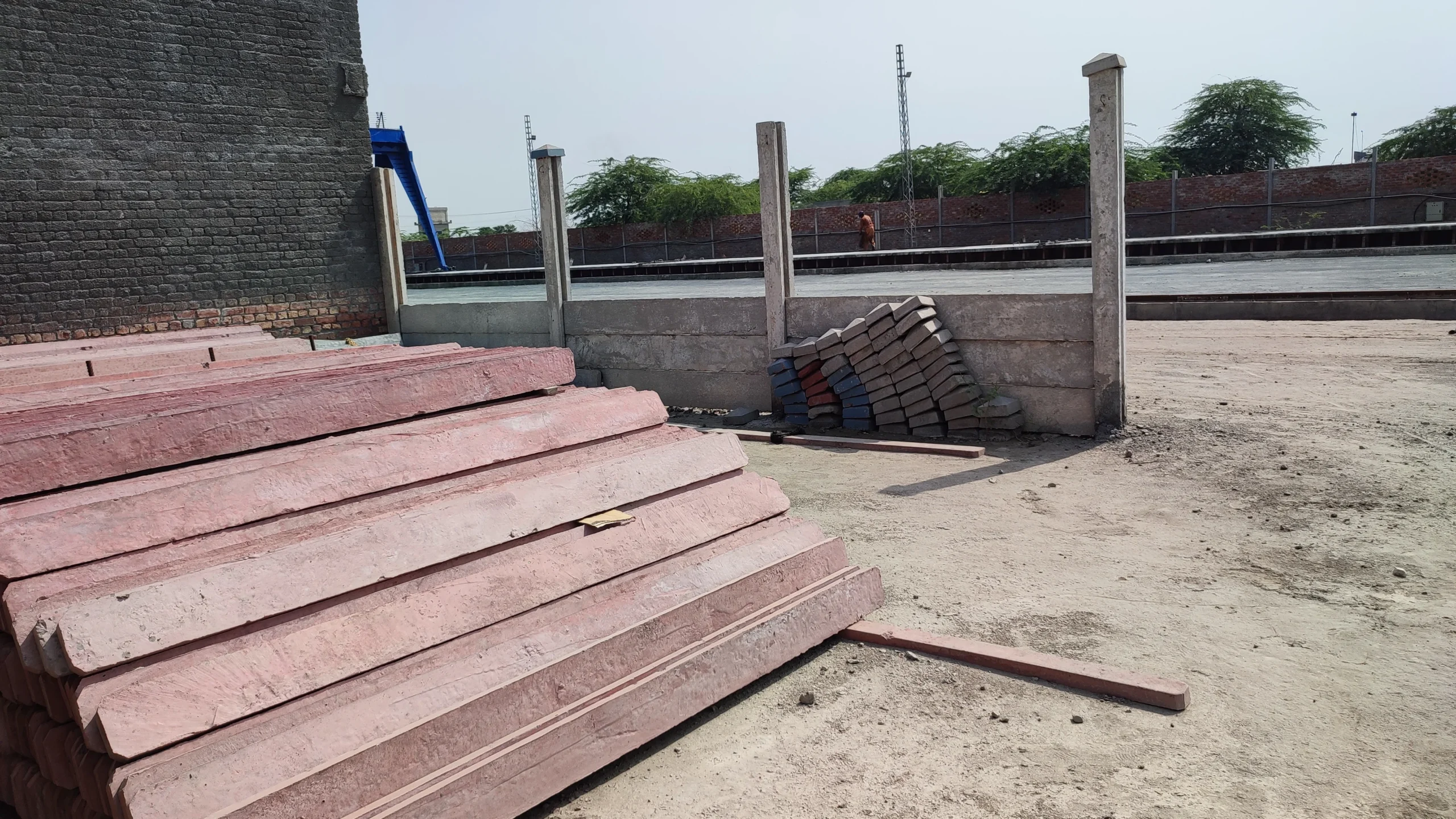 Boundary Marking with P.C Wall Members